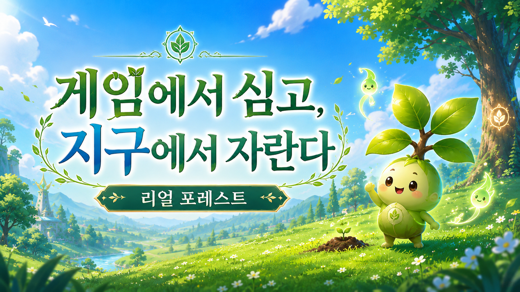 게임에서 심고, 지구에서 자란다 — 리얼 포레스트